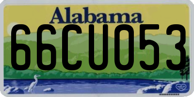 AL license plate 66CU053