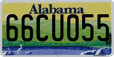 AL license plate 66CU055