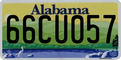 AL license plate 66CU057