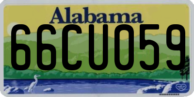 AL license plate 66CU059
