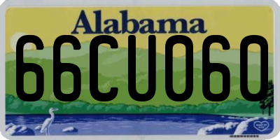 AL license plate 66CU060