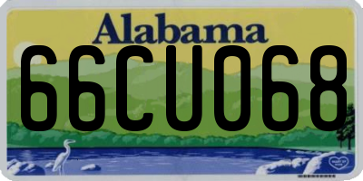 AL license plate 66CU068