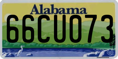 AL license plate 66CU073