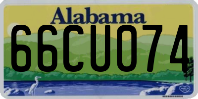 AL license plate 66CU074