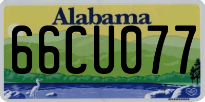 AL license plate 66CU077