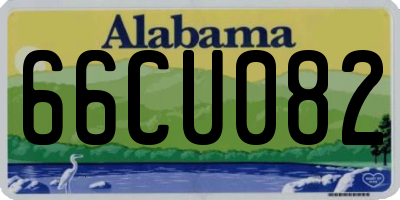 AL license plate 66CU082
