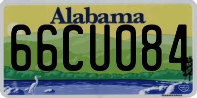 AL license plate 66CU084