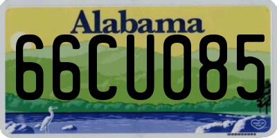 AL license plate 66CU085