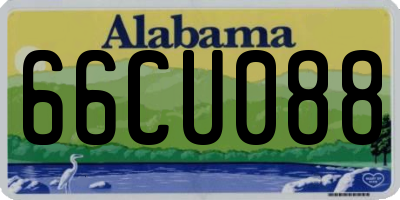 AL license plate 66CU088
