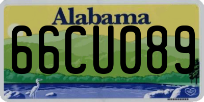 AL license plate 66CU089