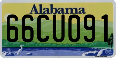 AL license plate 66CU091