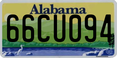 AL license plate 66CU094