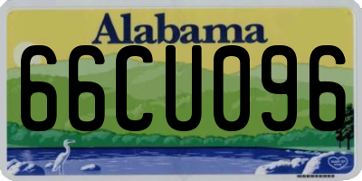 AL license plate 66CU096