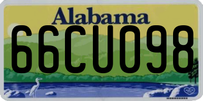 AL license plate 66CU098