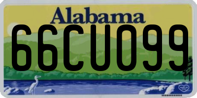AL license plate 66CU099