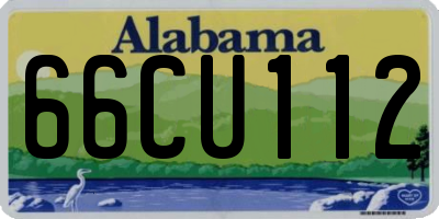 AL license plate 66CU112