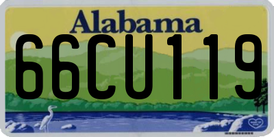 AL license plate 66CU119