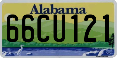 AL license plate 66CU121