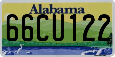 AL license plate 66CU122