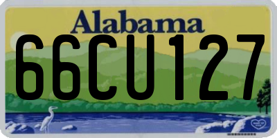 AL license plate 66CU127