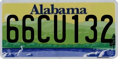 AL license plate 66CU132
