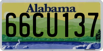 AL license plate 66CU137