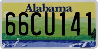 AL license plate 66CU141