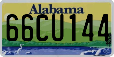 AL license plate 66CU144