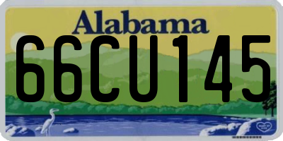 AL license plate 66CU145