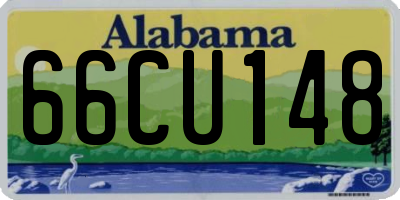 AL license plate 66CU148