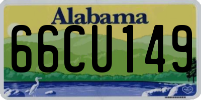 AL license plate 66CU149