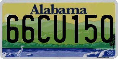 AL license plate 66CU150
