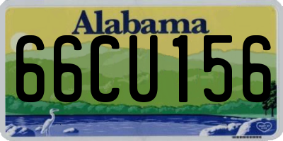 AL license plate 66CU156