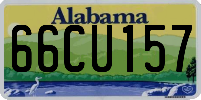 AL license plate 66CU157