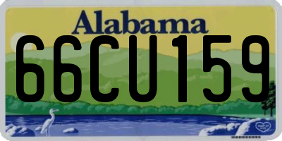 AL license plate 66CU159