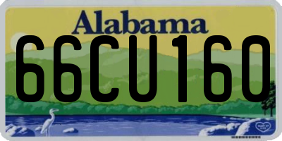 AL license plate 66CU160