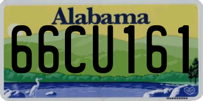 AL license plate 66CU161
