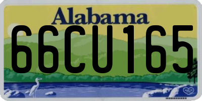 AL license plate 66CU165