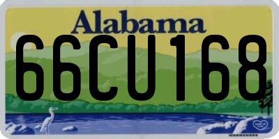 AL license plate 66CU168
