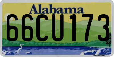AL license plate 66CU173
