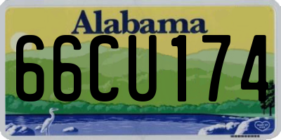 AL license plate 66CU174