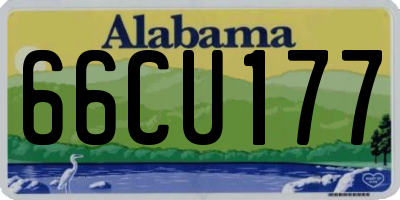 AL license plate 66CU177