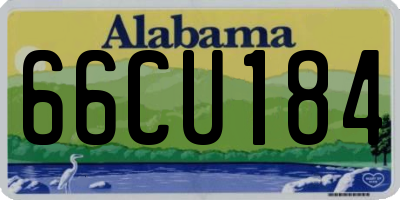 AL license plate 66CU184