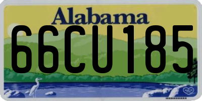 AL license plate 66CU185