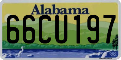 AL license plate 66CU197