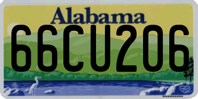 AL license plate 66CU206