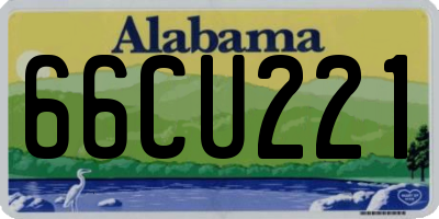 AL license plate 66CU221