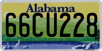 AL license plate 66CU228