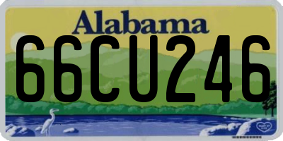 AL license plate 66CU246