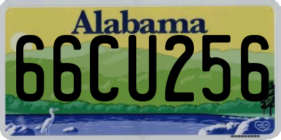 AL license plate 66CU256